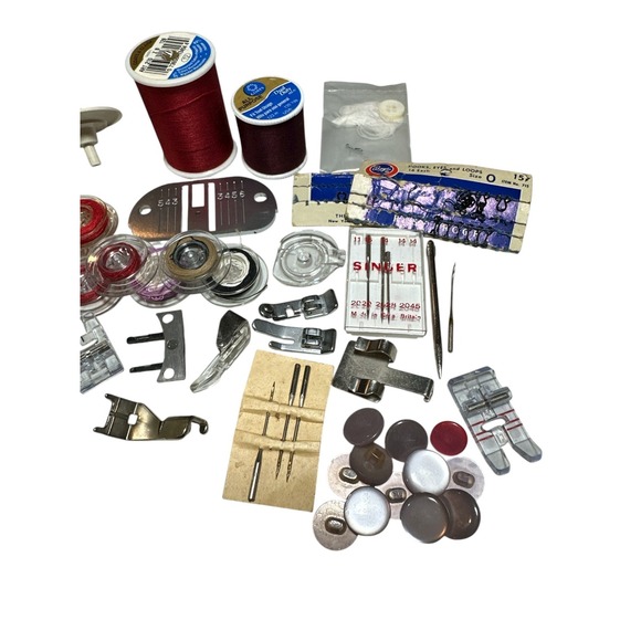 Vintage SINGER Sewing Box w/ Flexi Stitch Pattern Cams x 12 + Accessories, Parts - Picture 6 of 8